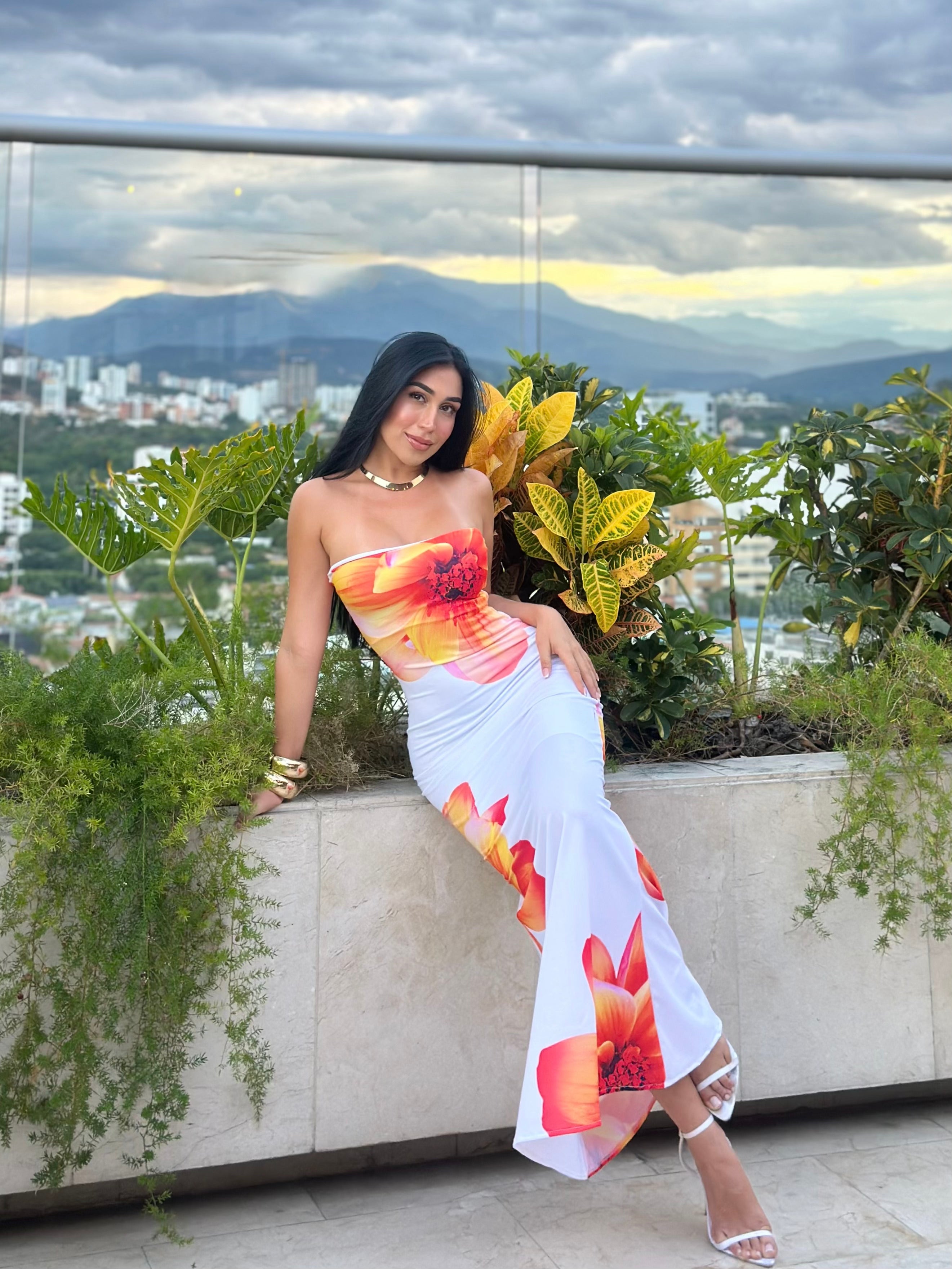 Vestido Margarita Control de abdomen